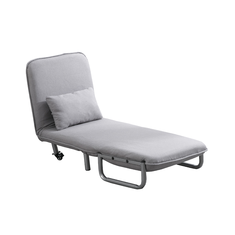 Sillón cama convertible, sofá cama trifásico con respaldo ajustable en 5 posiciones y cojín, sofá cama para oficina y hogar 