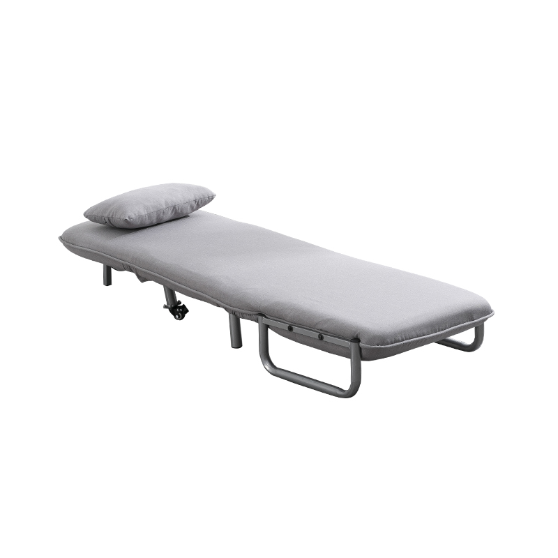 Sillón cama convertible, sofá cama trifásico con respaldo ajustable en 5 posiciones y cojín, sofá cama para oficina y hogar 