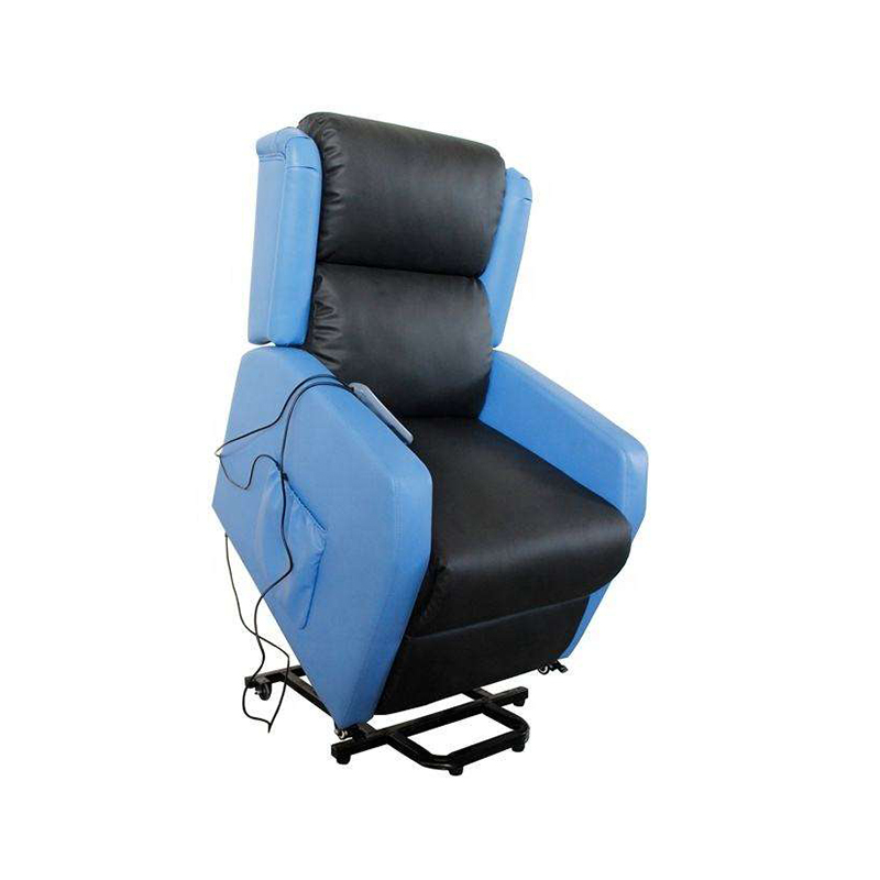 Sillón reclinable eléctrico con función de elevación para sala de estar u oficina, con soporte lumbar y de cabeza, tapizado en cuero con función de masaje