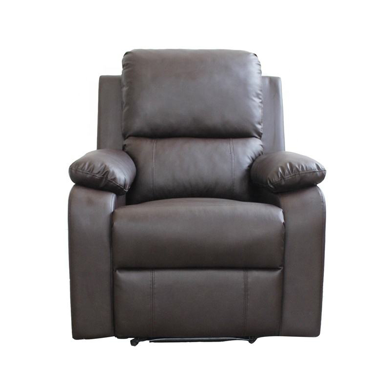 Sillón reclinable manual de lujo con respaldo de cuero PU personalizado y venta caliente para sala de estar