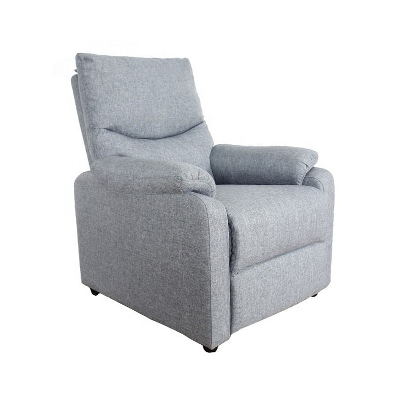 Venta al por mayor de sillón reclinable de estilo chic con tela de microfibra moderna para TV, de empuje hacia atrás individual