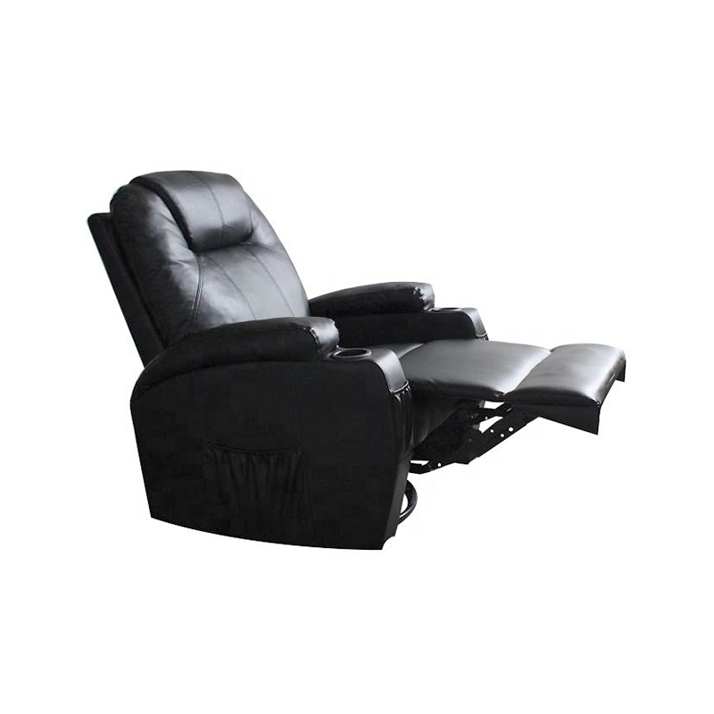 Sillón reclinable manual de cuero PU para sala de estar, sillón reclinable de microfibra para sofá, ideal para personas mayores