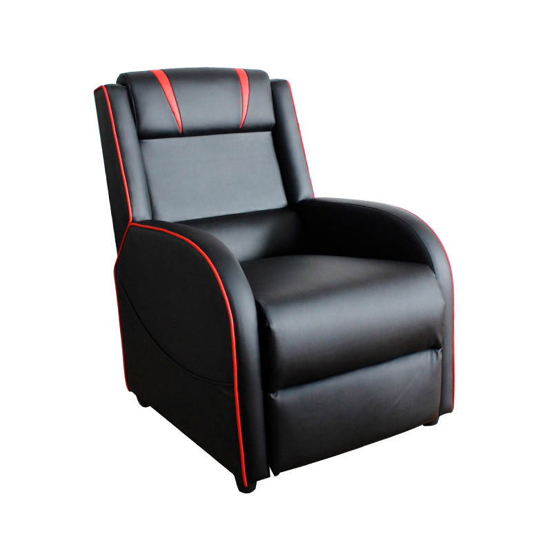 Sillón reclinable personalizado de tamaño mediano y cómodo para el hogar, ideal para juegos de computadora de carreras con mecanismo de empuje hacia atrás, venta directa de fábrica