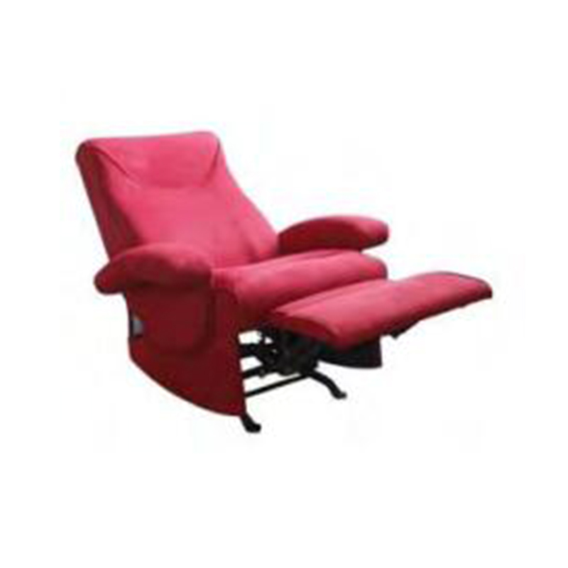 Sillón reclinable de ocio para sala de estar en color rojo con reposapiés retráctil