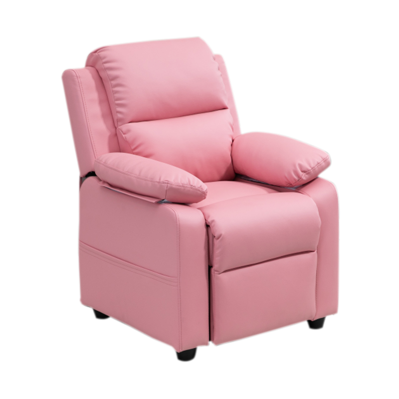 Silla reclinable de empuje hacia atrás para niños, cómodo, rosa, Kd, ​​ángulo ajustable