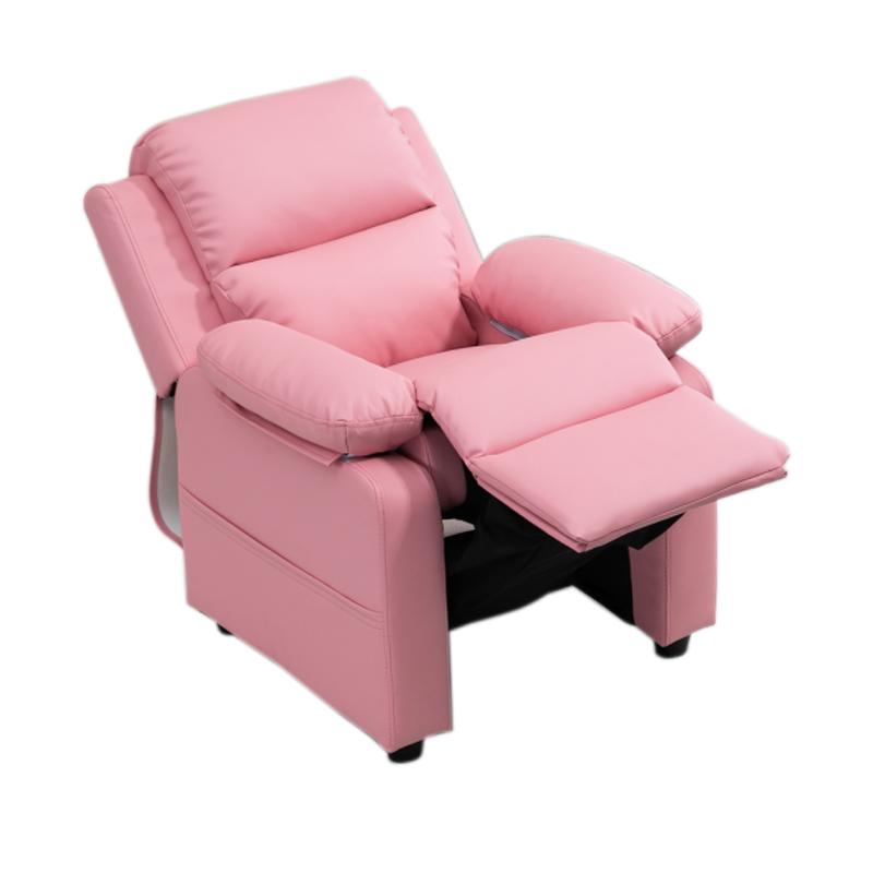 Silla reclinable de empuje hacia atrás para niños, cómodo, rosa, Kd, ​​ángulo ajustable