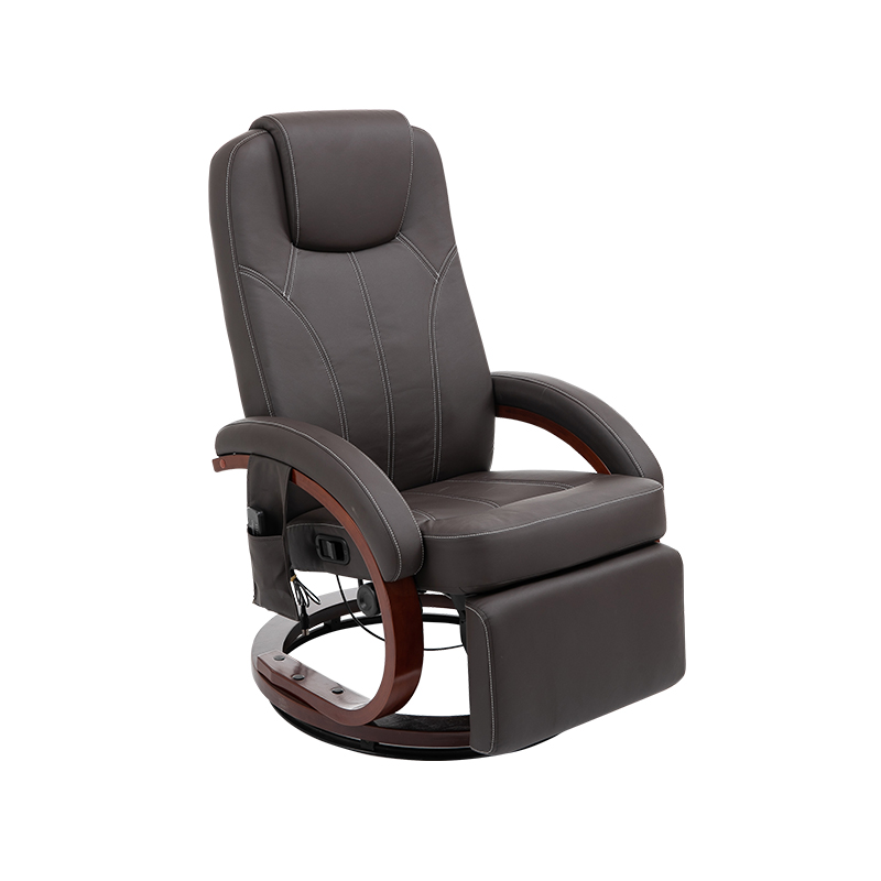 Diseño multifuncional de la silla reclinable estilo europeo RV giratoria de tela de cuero manual en comparación con los sillones reclinables tradicionales